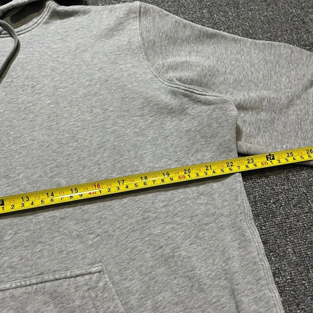 Y2K‎ Nike Grey Pullover Hoodie Long Sleeve Athletic Size L White Swoosh